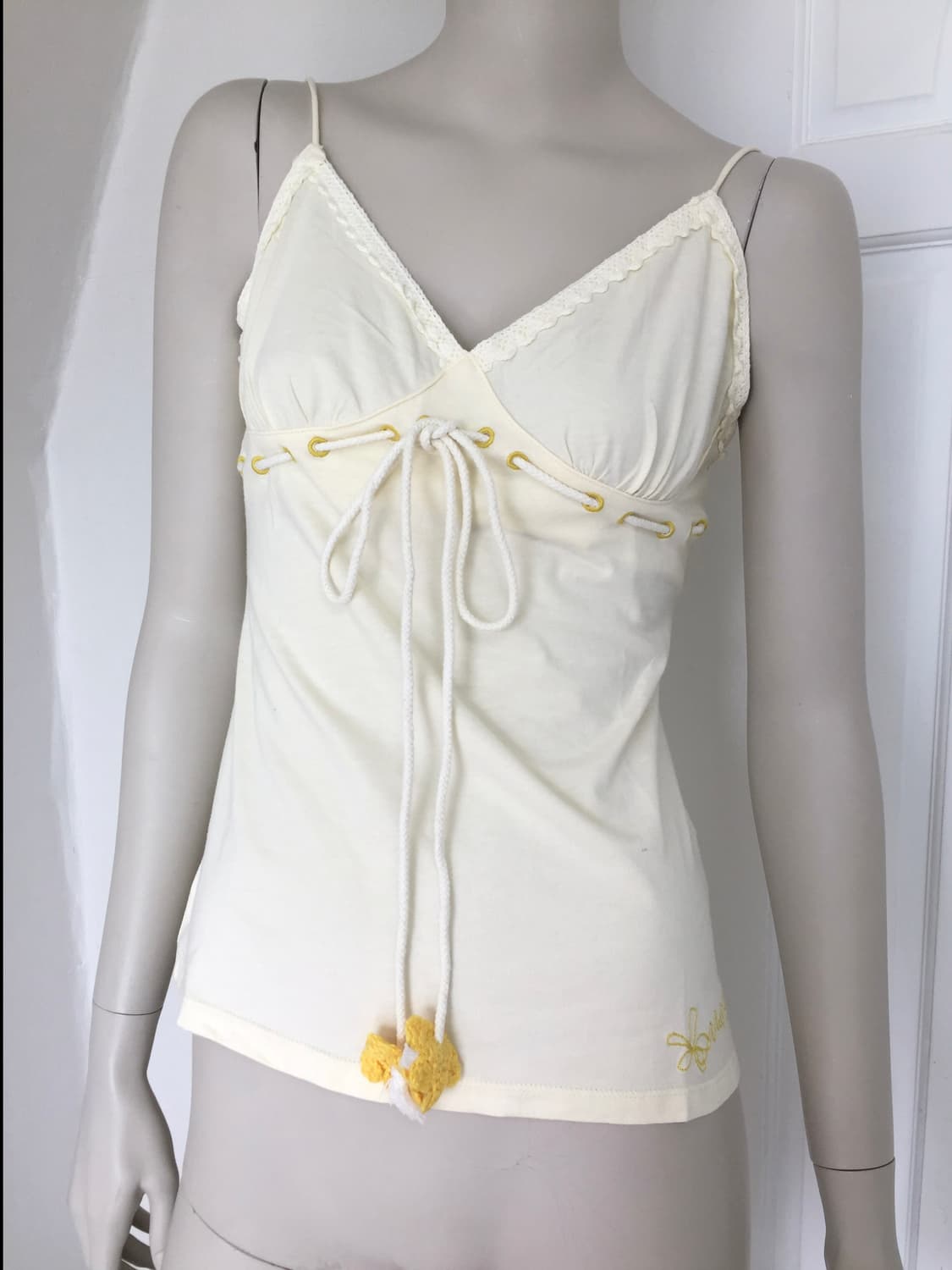 Miss Sixty Floral Crochet ivory Cami 상품이미지1