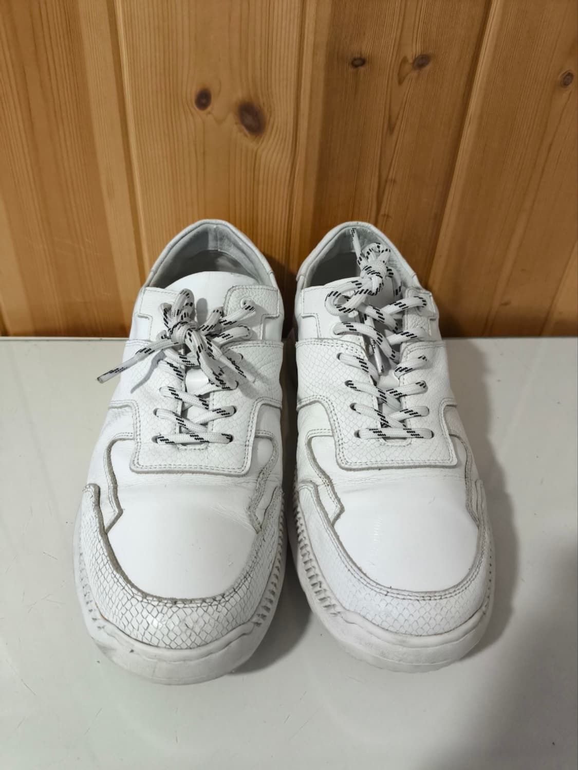 265mm 솔트앤초콜릿 가죽 스니커즈  상품이미지4