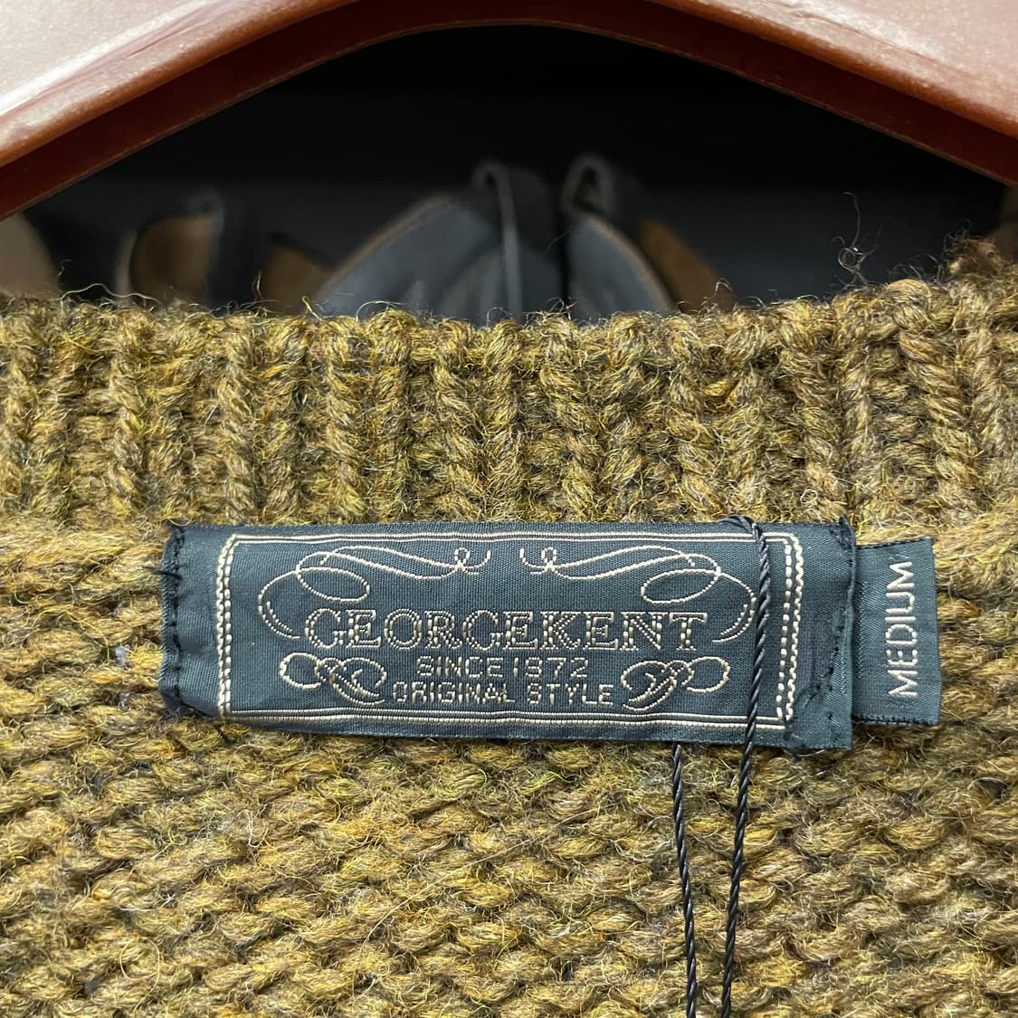 90s 빈티지 오리지널 패턴 코위찬 헤비 울 니트 스웨터 상품이미지6