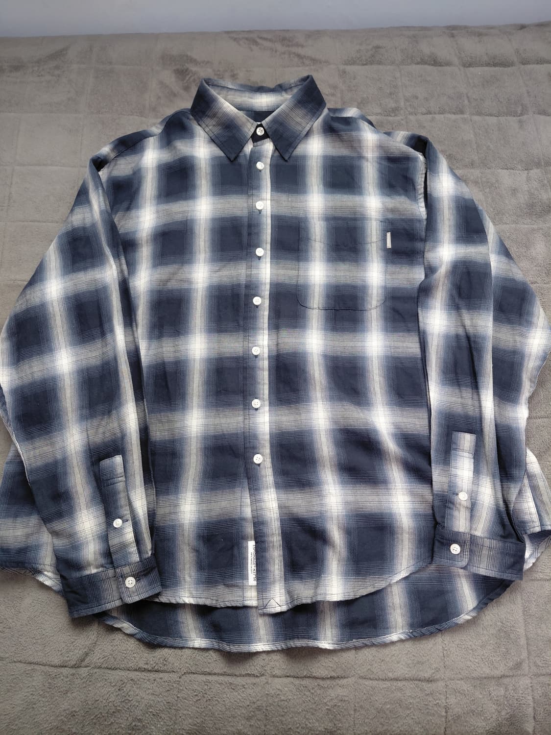 에스피오나지 옴브레 체크 셔츠 M 상품이미지2