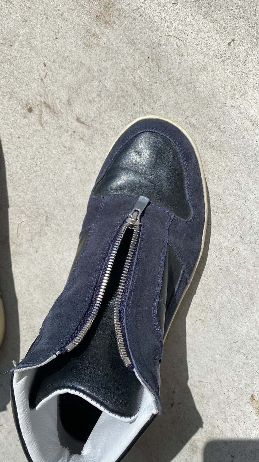Retro Futurism Leather Sneakers 상품이미지7