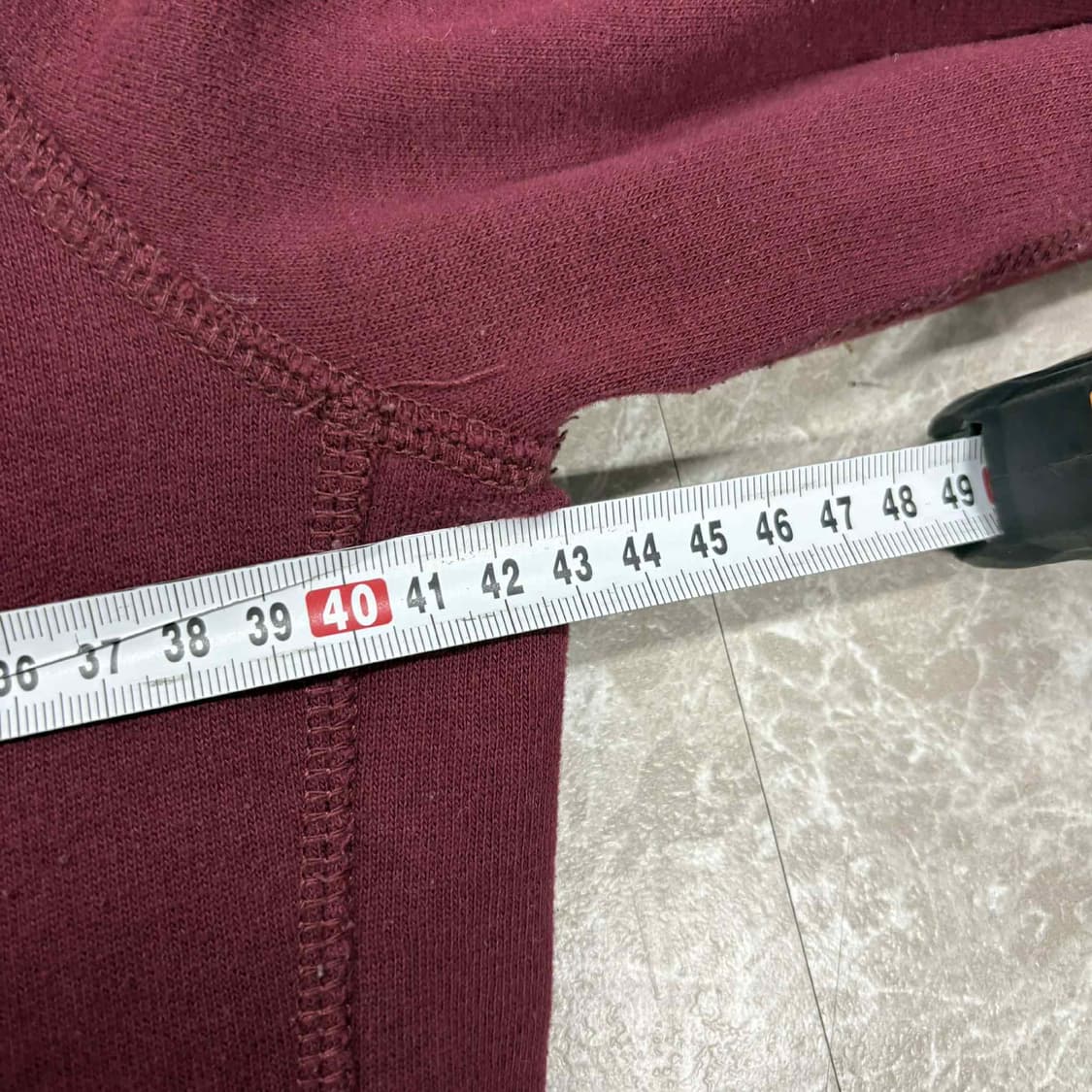 아베크롬비 y2k 버건디 여리핏 울프죠 양털 대장급 후드집업 희귀져지 상품이미지6