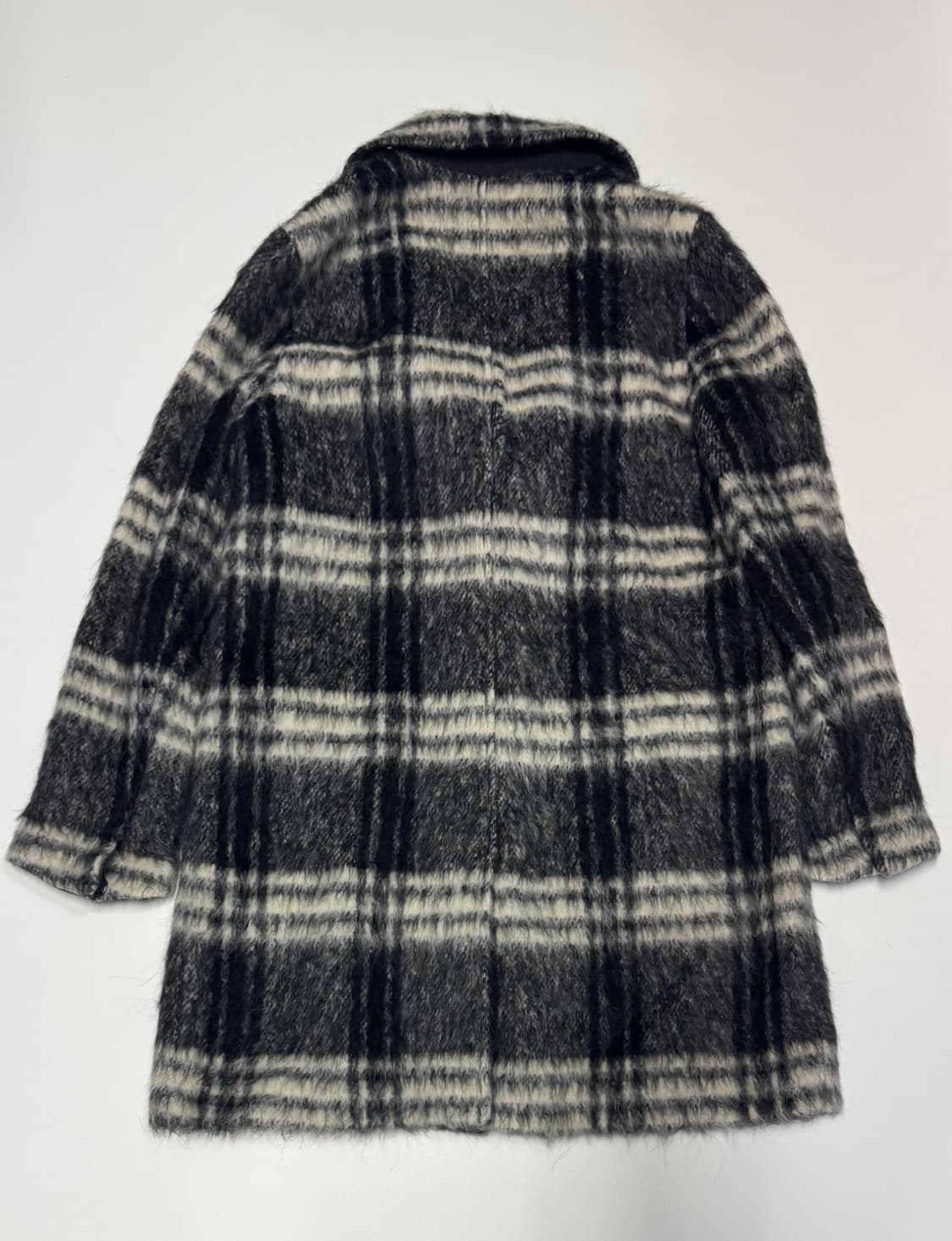 여성 쏘울 sowool 이태리 메이드 모헤어 체크 코트 상품이미지2