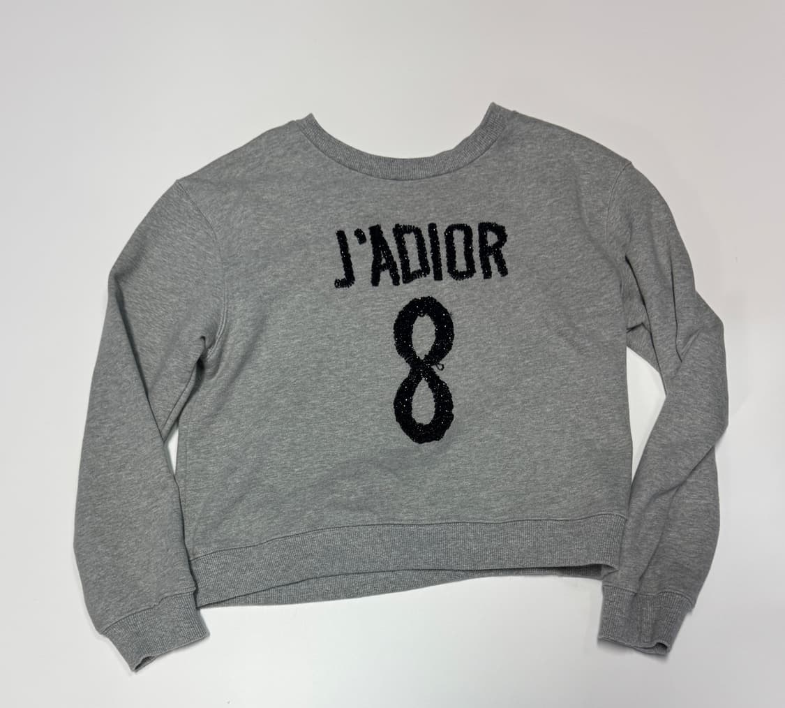 여성 디올 J'ADIOR 8 커스텀 크롭 맨투맨 상품이미지1