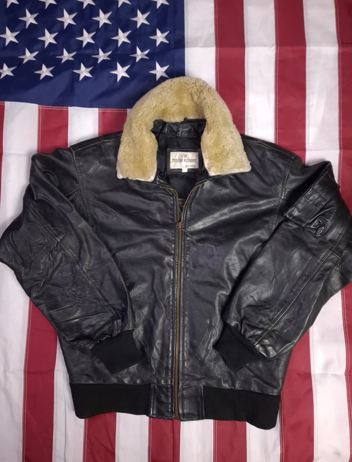 90's 일본판 리얼레더 항공자켓 상품이미지1