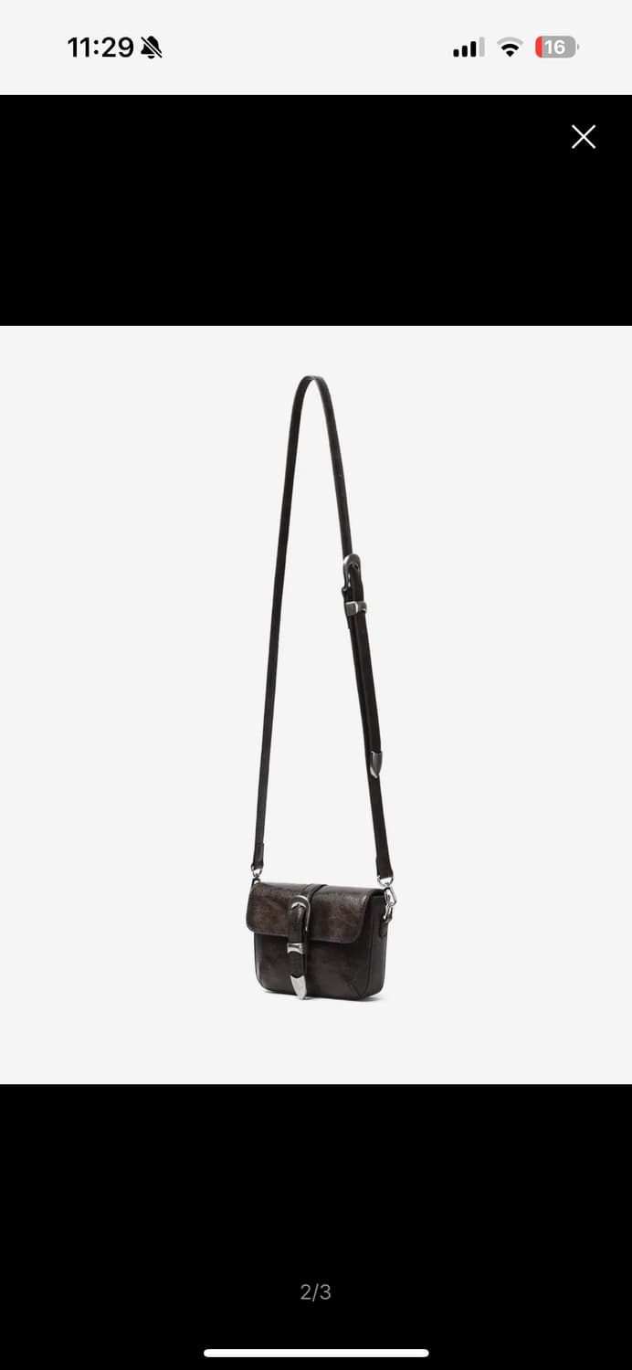 논오버스틱 웨스턴 벨트 백 빈티지 브라운 상품이미지2