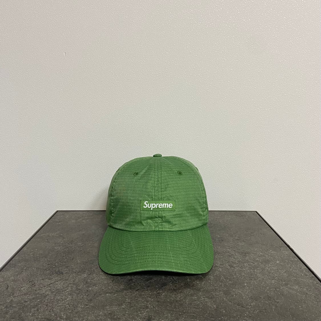 슈프림 립스탑 워시드 그린 볼캡 모자 6패널 캡 상품이미지1