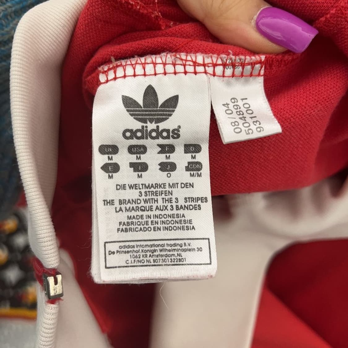 아디다스 칠레 유니폼 트랙탑 져지 집업 M C07083 상품이미지6