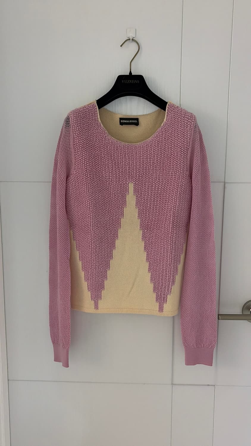 소니아 리키엘 핑크 패턴 니트 44,55 정품 상품이미지6