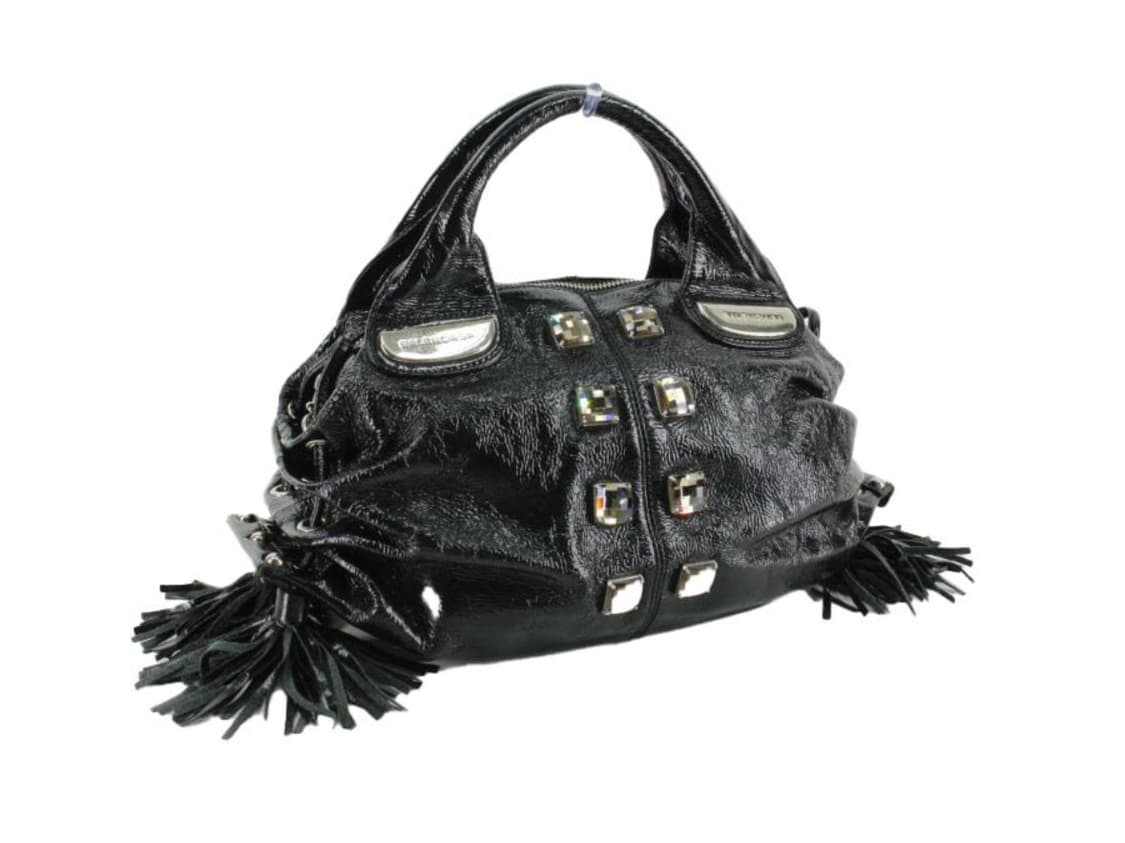 발렌시아가 블랙 가죽 태슬 가방 상품이미지2