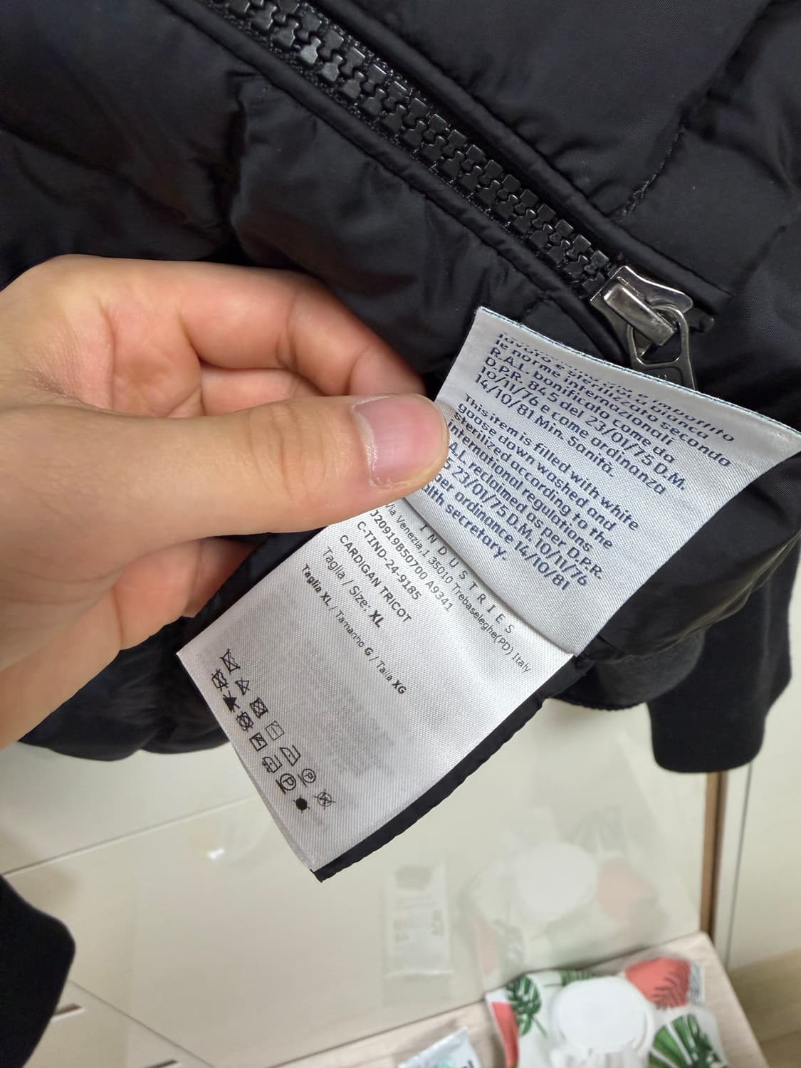 24fw/국문택 몽클레어 니트패딩 블랙 XL 상품이미지4