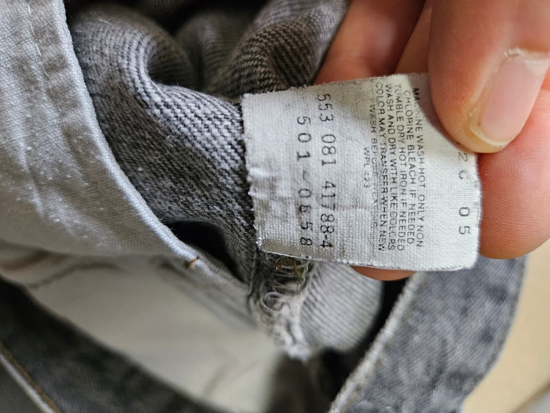 90s usa levi's 501  33x32 리바이스 빈티지 흑청 상품이미지9