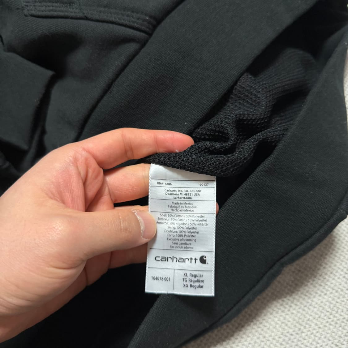 칼하트 써멀 후드집업 상품이미지4