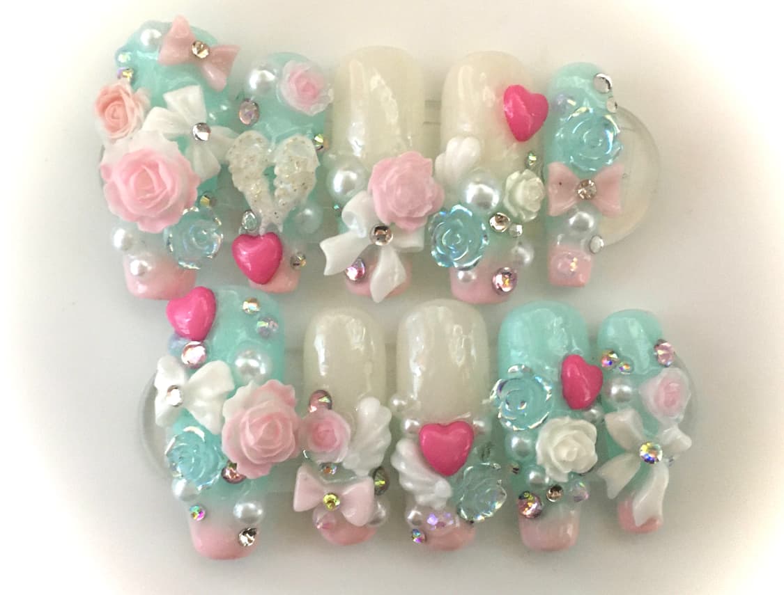 수제 네일  ‎ᡗྀིׅ𑁦𐄑ᢁ𐄑𑁦ֺ১ྀི 상품이미지1