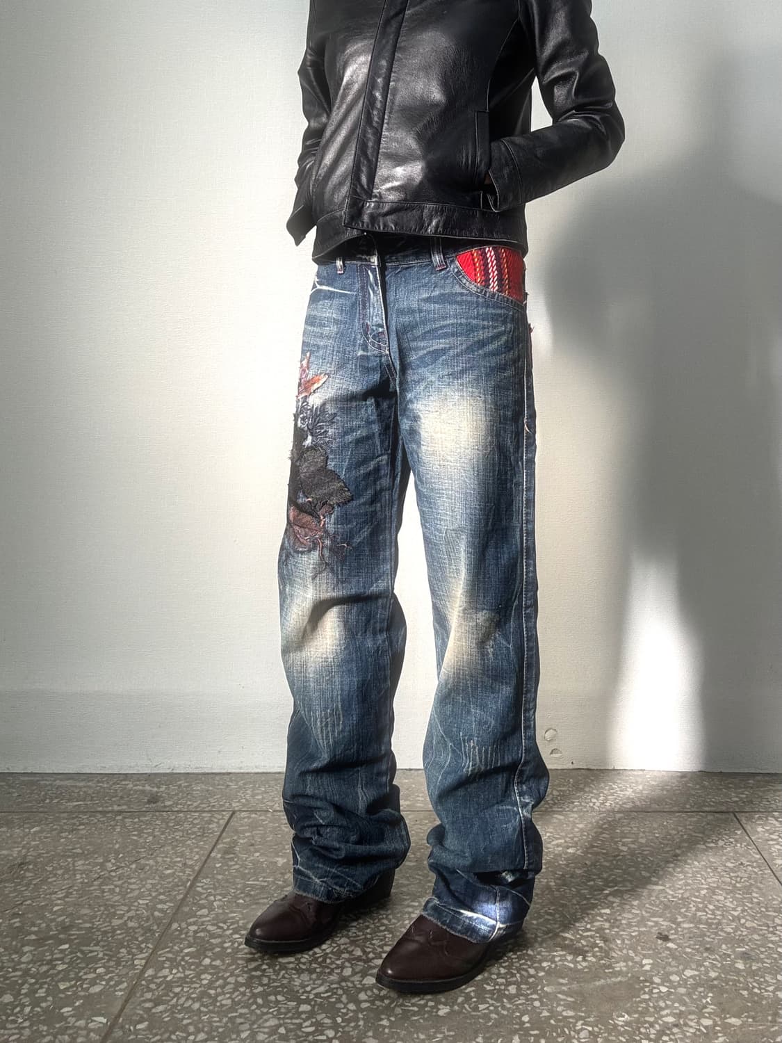 오리엔탈 그런지 데님 팬츠 상품이미지5