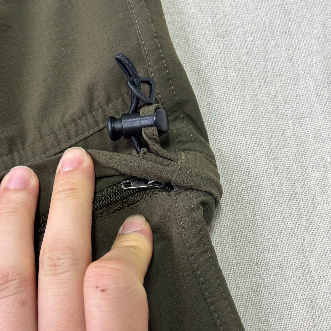 컬럼비아 티타늄 나일론 무릎지퍼 카키팬츠 L 상품이미지6