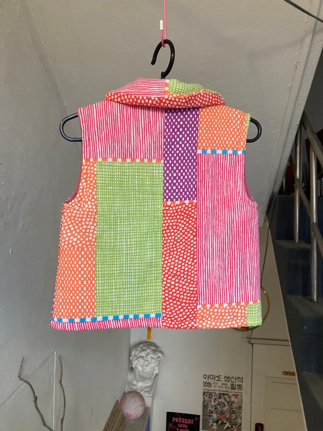 *KIDS* 패턴 패딩 베스트 상품이미지5