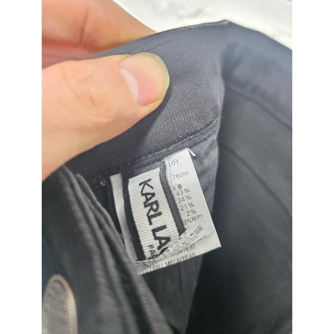 23s 칼라거펠트 블랙 부츠컷 팬츠 30인치 상품이미지2