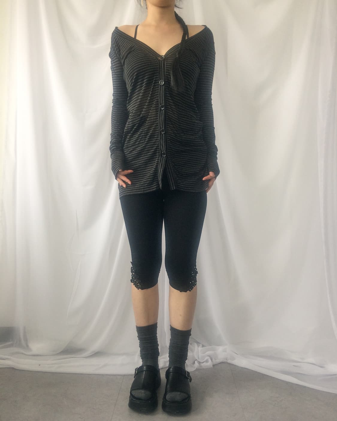 Stripe pattern cardigan 상품이미지1