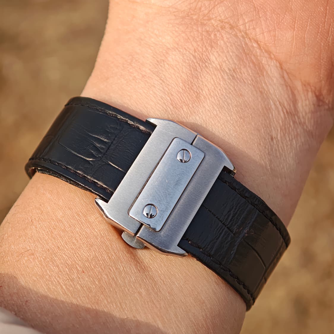 [정품] 까르띠에 산토스 100 XL Ref.2656 자동 스틸 38mm 상품이미지3