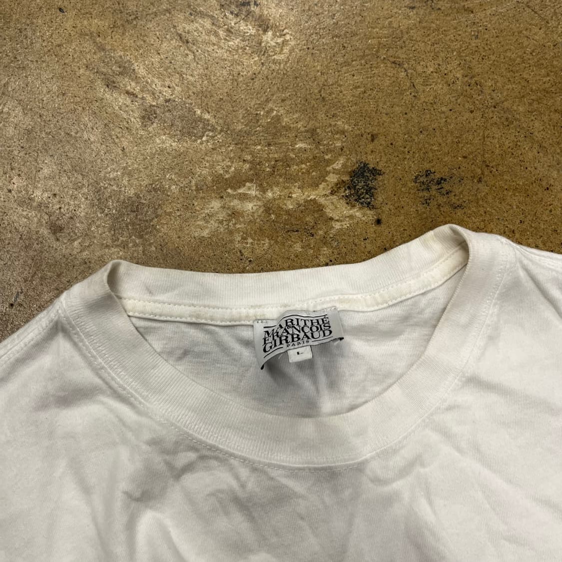 [정품/L] 마리떼 프랑소와 저버 화이트 반팔 티셔츠 상품이미지6