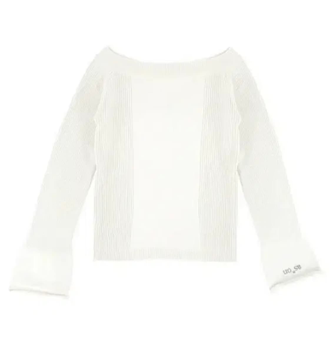 애즈온 매디 아일렛 니트 아이보리 상품이미지3