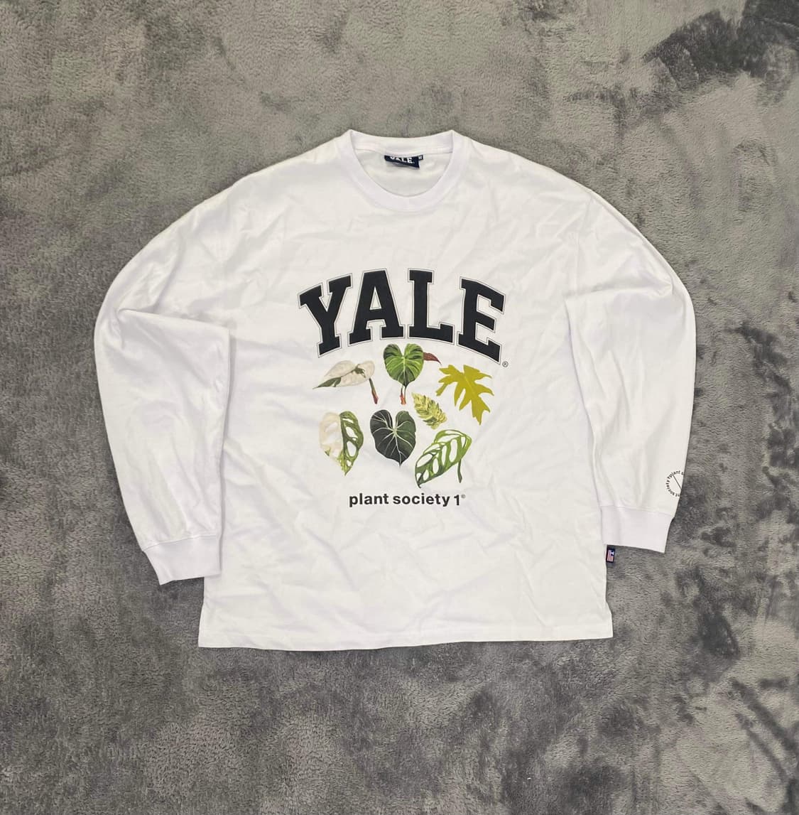 YALE예일 빅로고 화이트 롱슬리브 맨투맨 상품이미지2