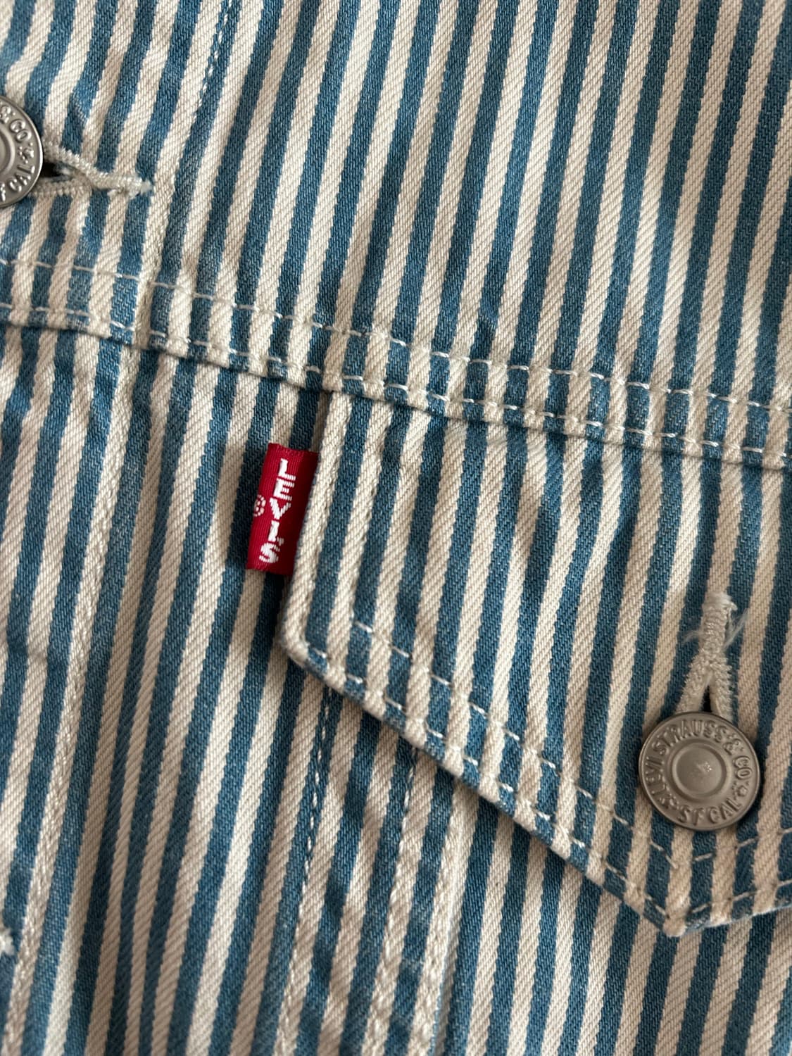 [L] 리바이스 히코리 스트라이프 빅E 트러커 상품이미지4