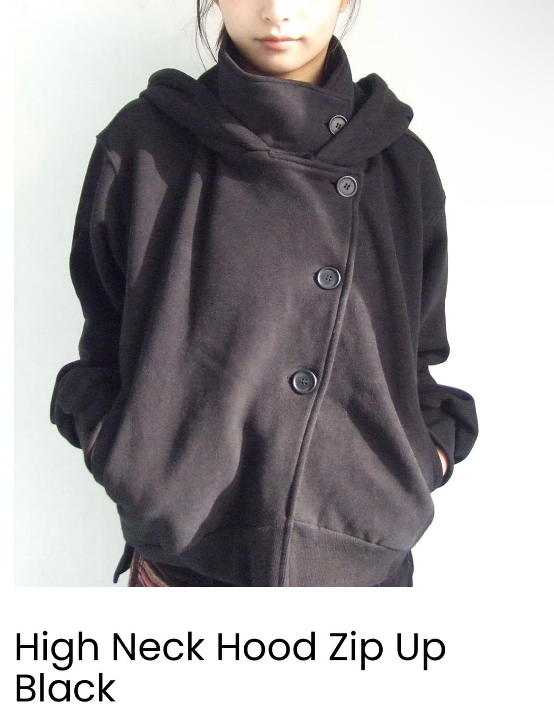 오스하이 oshigh 하이넥 후드집업 1사이즈 상품이미지1