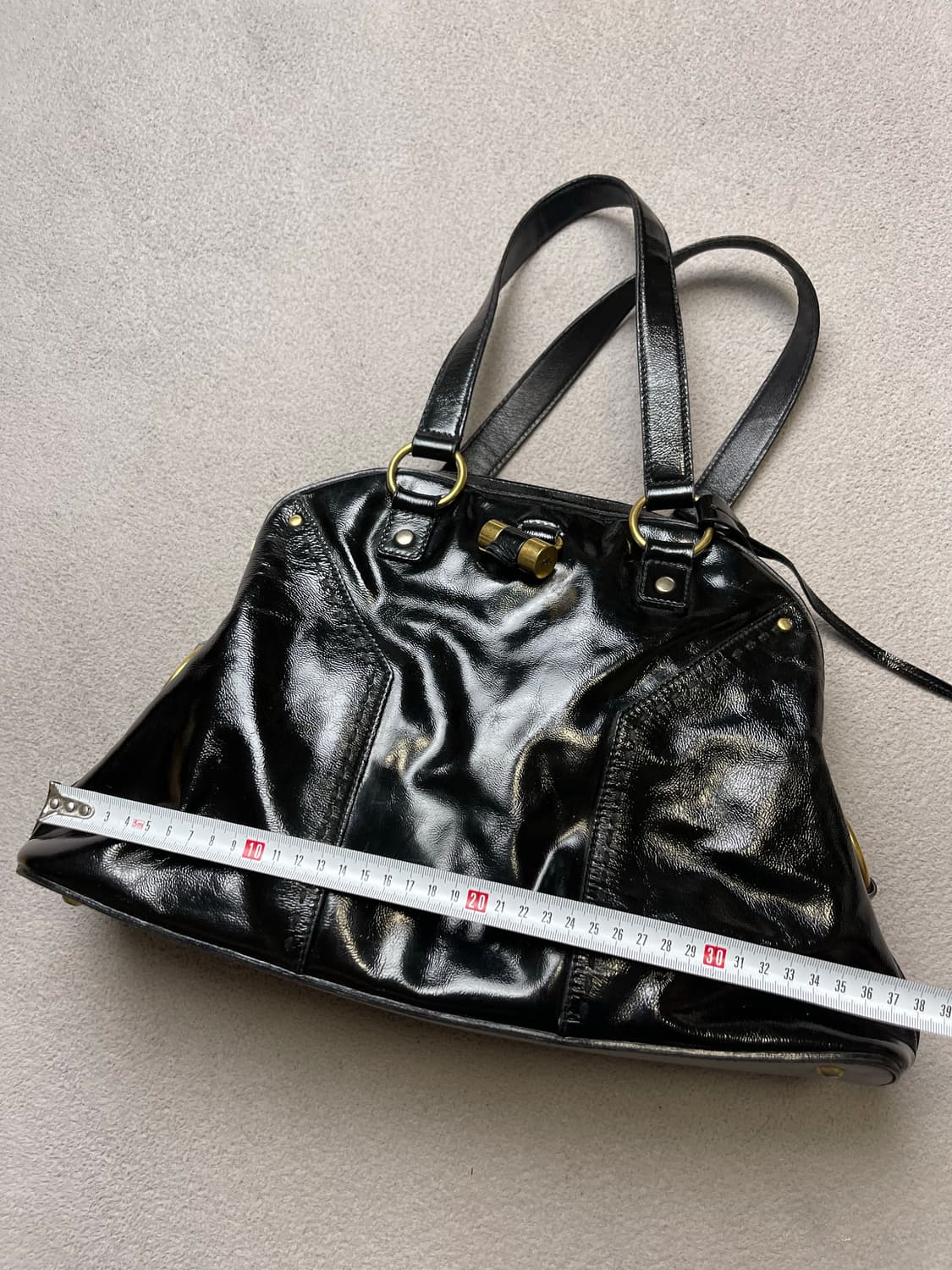 생로랑 레더백 - 숄더백  (블랙유광) 상품이미지3