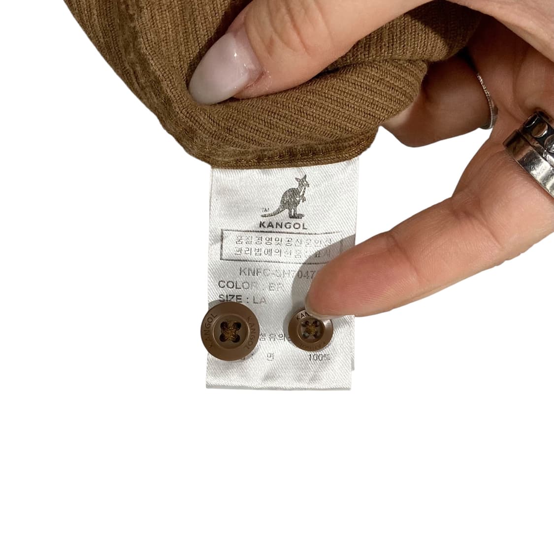 캉골 베이지 코듀로이 셔츠 상품이미지4