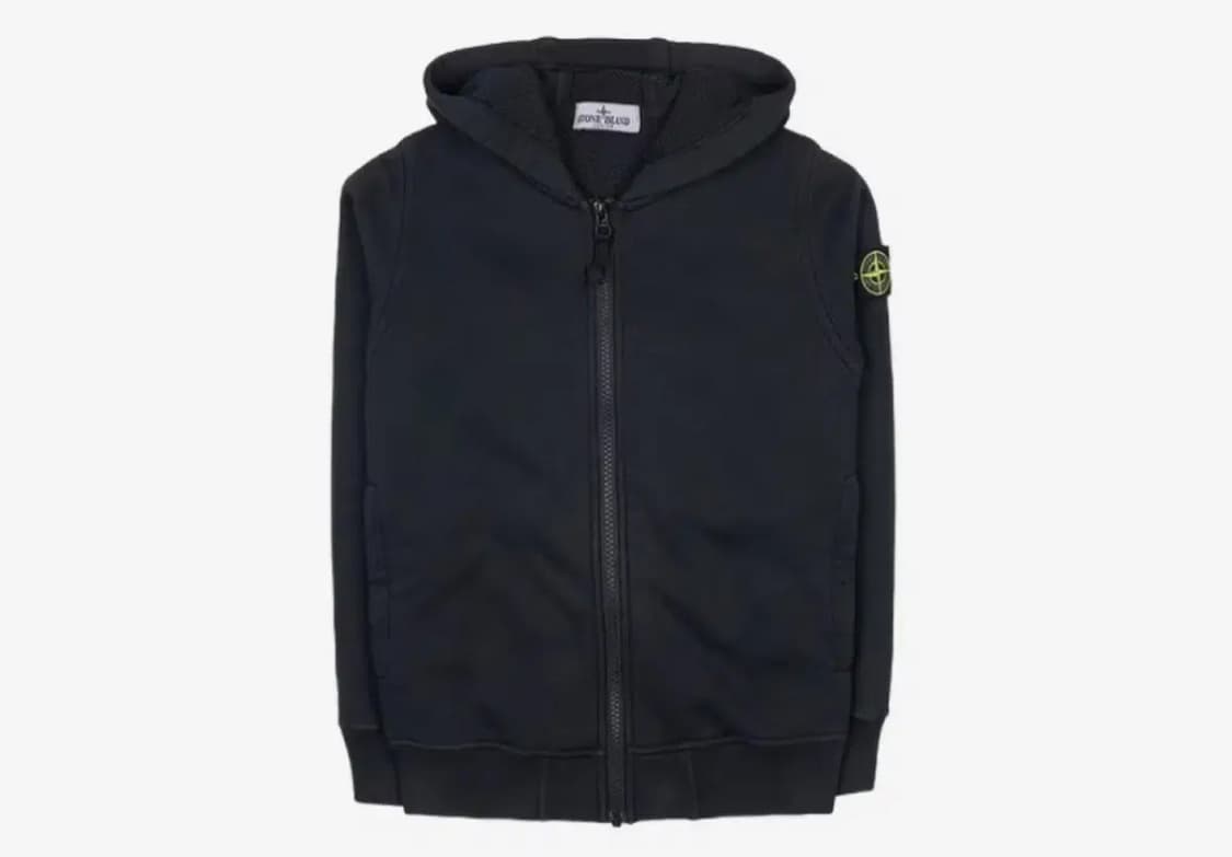 스톤 아일랜드 키즈14 와펜로고 후드집업 23fw 상품이미지1