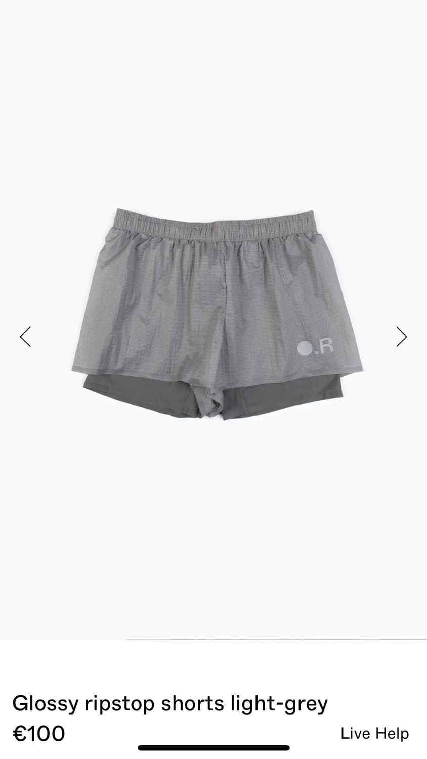 OptimisticRunners Glossy ripstop shorts 상품이미지1