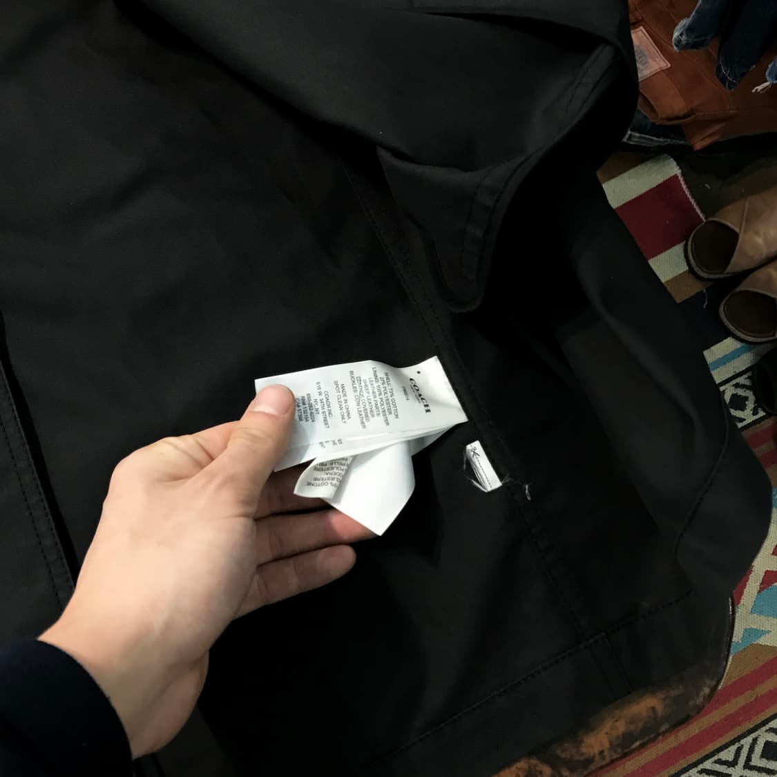 코치 뉴욕 블랙 트렌치코트 남성 105 여성 오버핏  상품이미지8