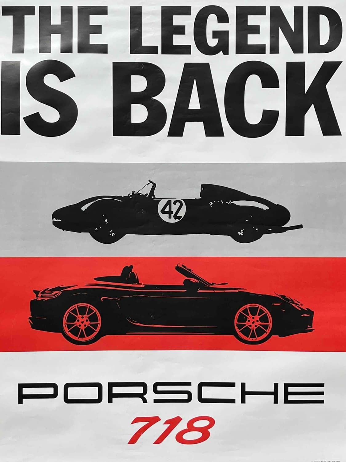 포르쉐 718 빈티지 포스터 (액자포함) 상품이미지2