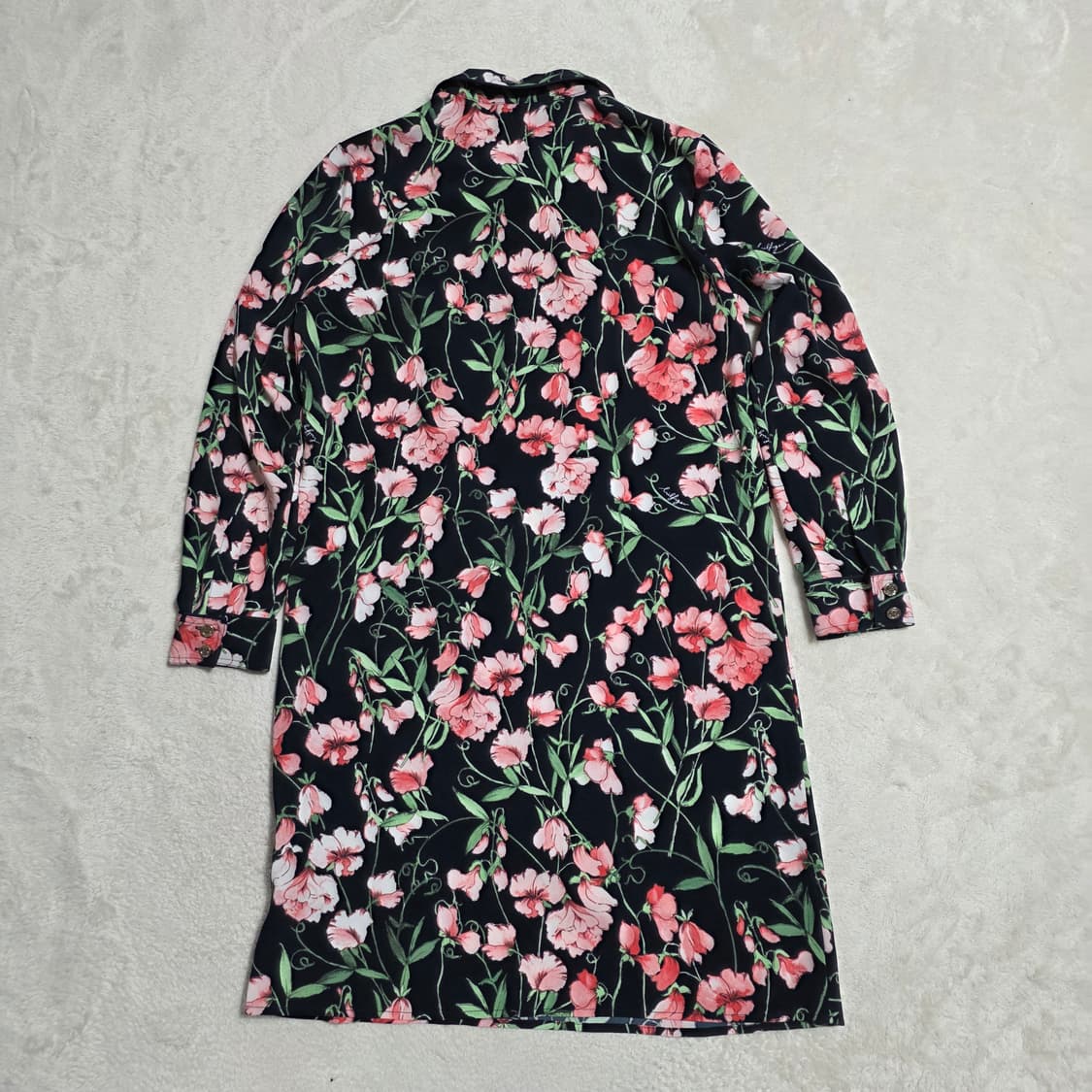 (6)여성 타미힐피거 플라워 금장단추 원피스 상품이미지3