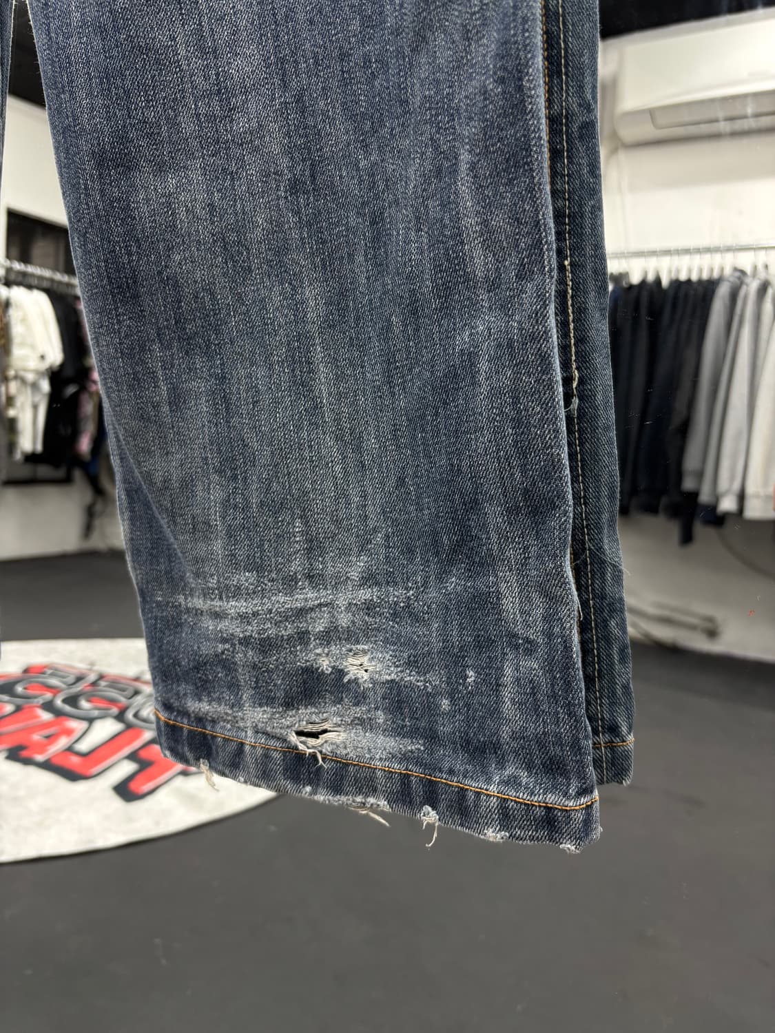 VTG 워시드 데님 카고팬츠 상품이미지5