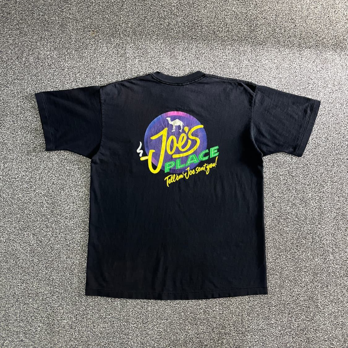 90s 빈티지 카멜 Joe place 반팔 티셔츠 상품이미지1