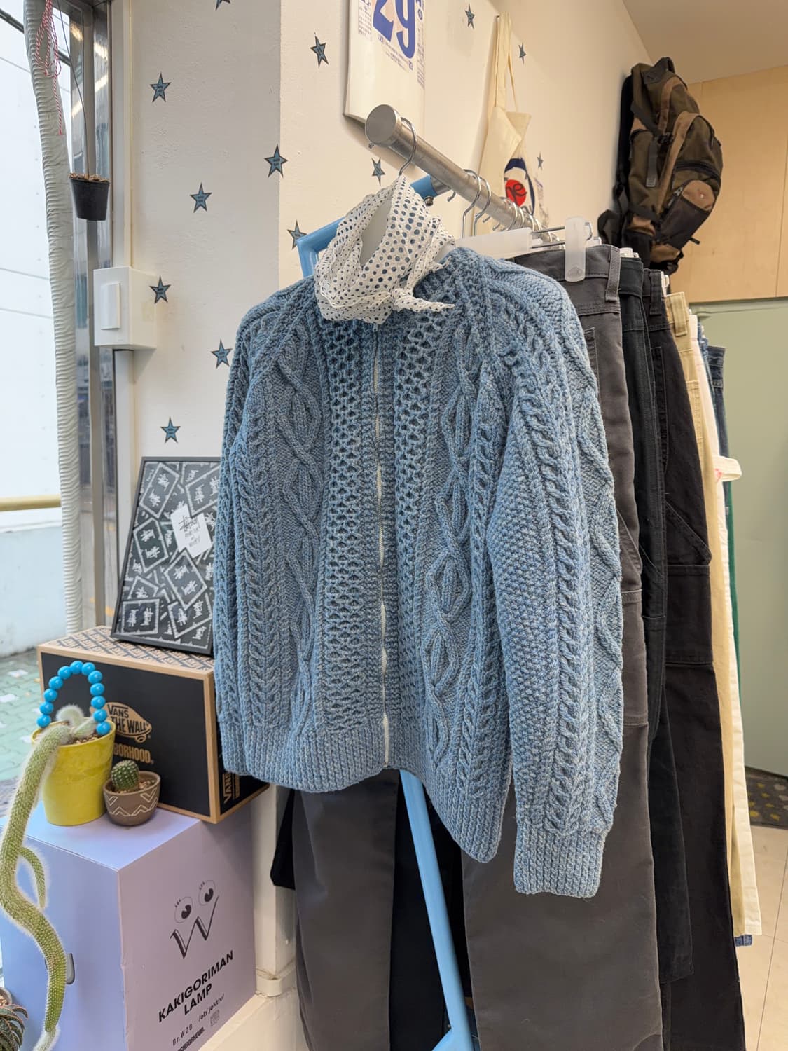 vtg knit zip-up 상품이미지5