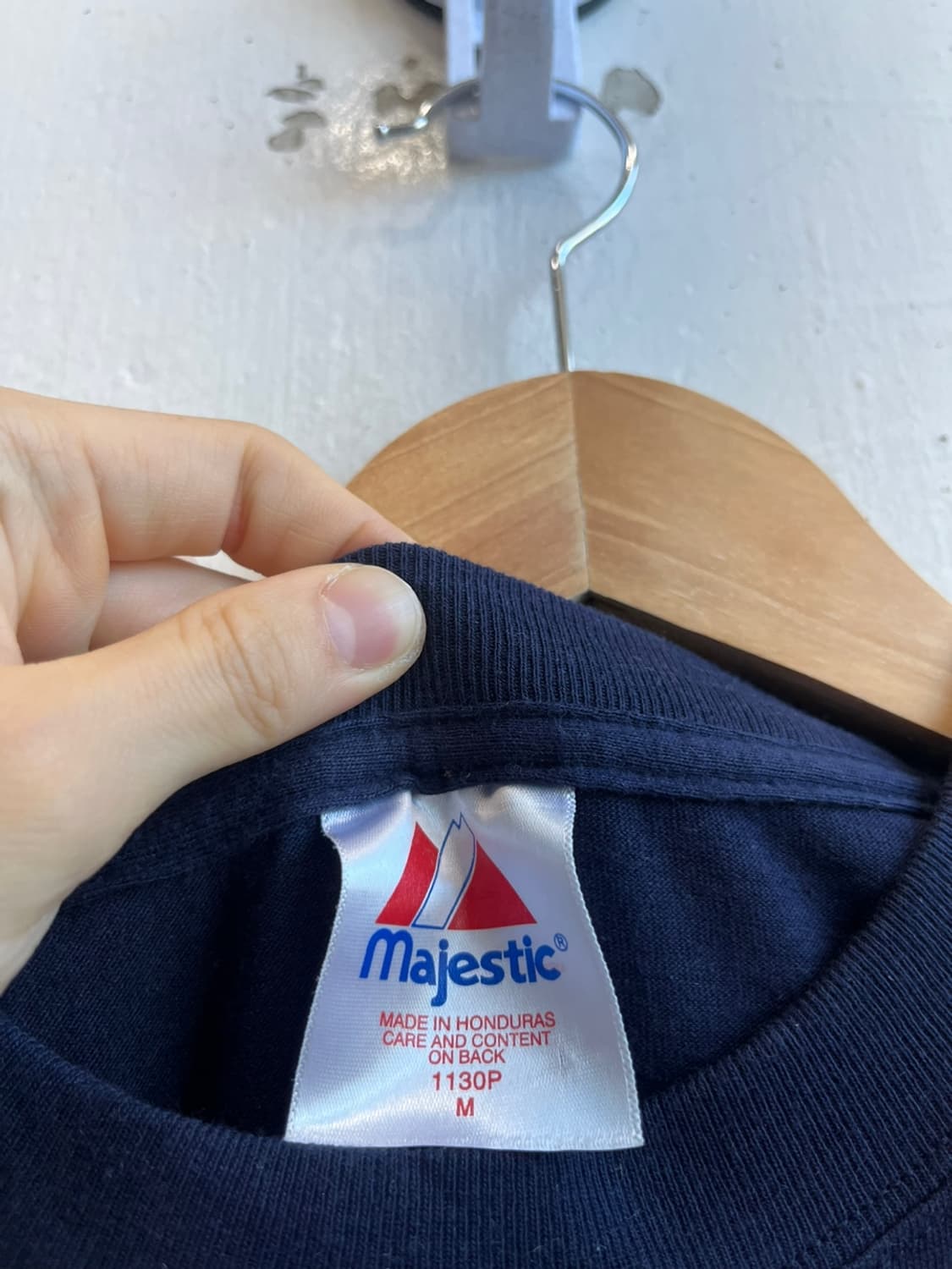 마제스틱 뉴욕 양키즈 반팔 티셔츠 네이비 상품이미지2