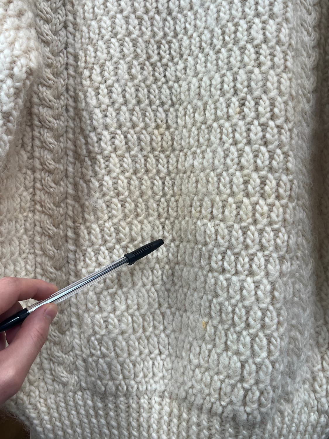 Vtg 양모 핸드메이드 니트 스웨터 F 상품이미지7