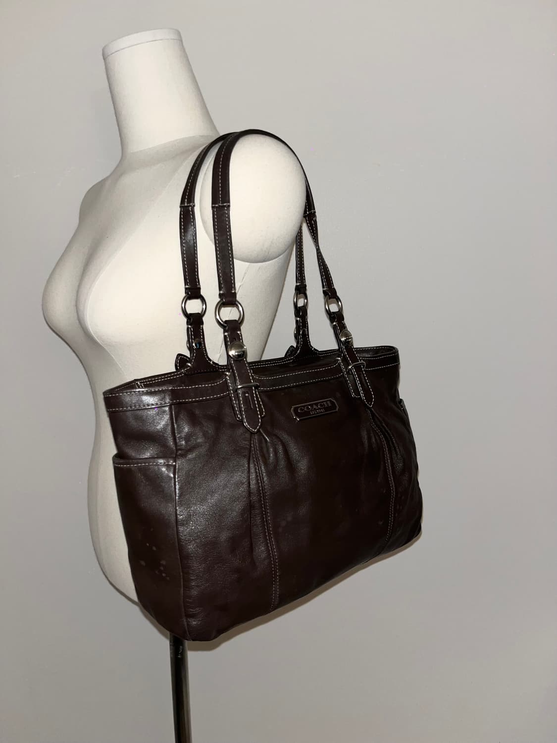 📦Coach Brown leather shoulder bag 상품이미지3