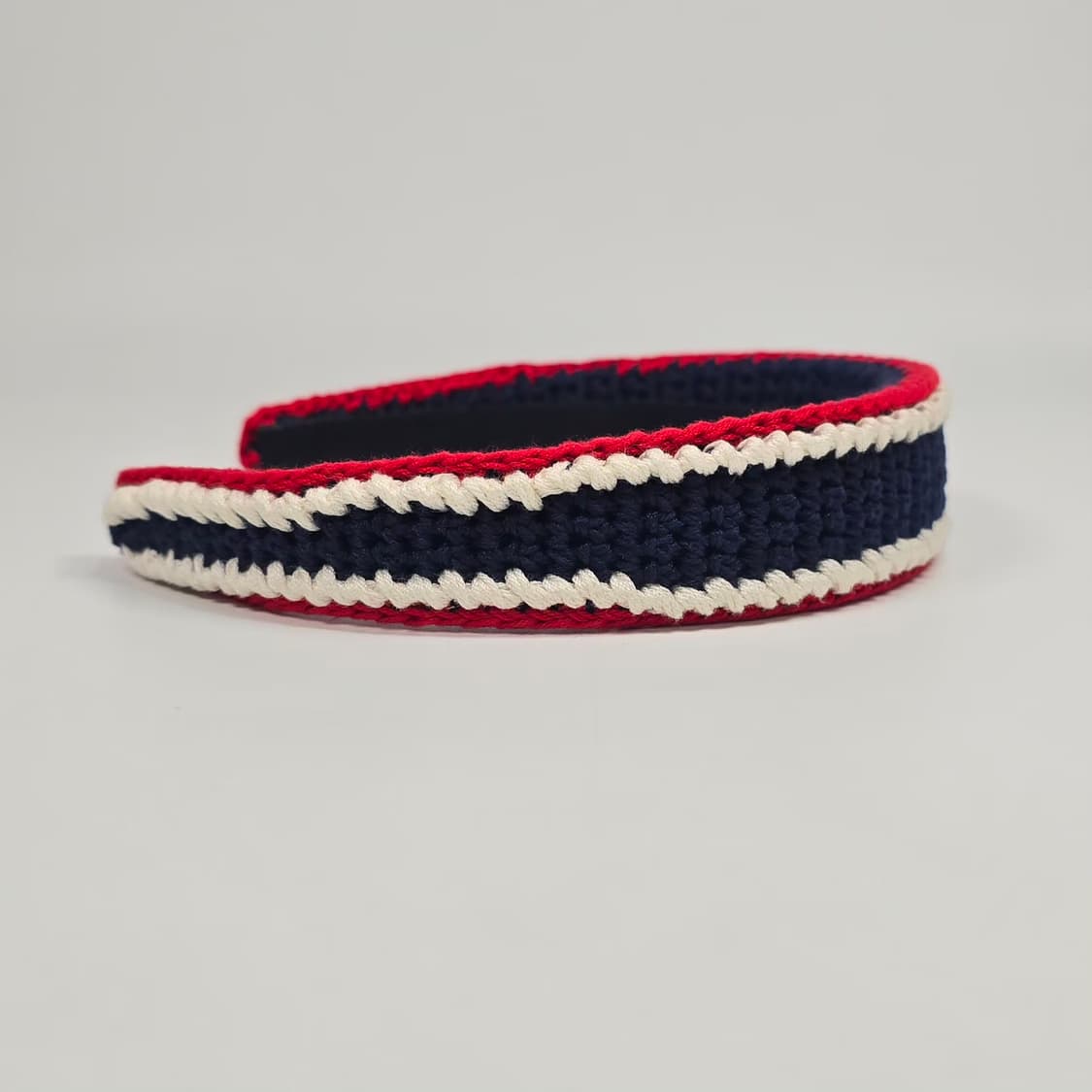 미우미우 멀티컬러 레이온 로고 크로셰 헤어밴드 상품이미지5