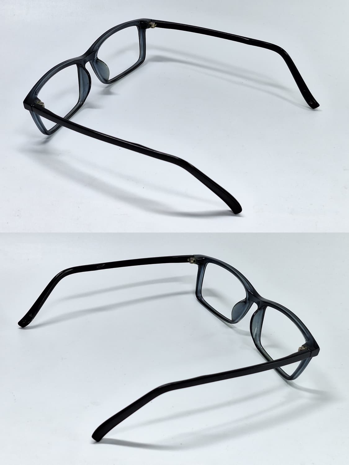 슬림 스퀘어 뿔테 안경테 144mm 빅사이즈 일본 수입 레트로 빈티지 상품이미지6