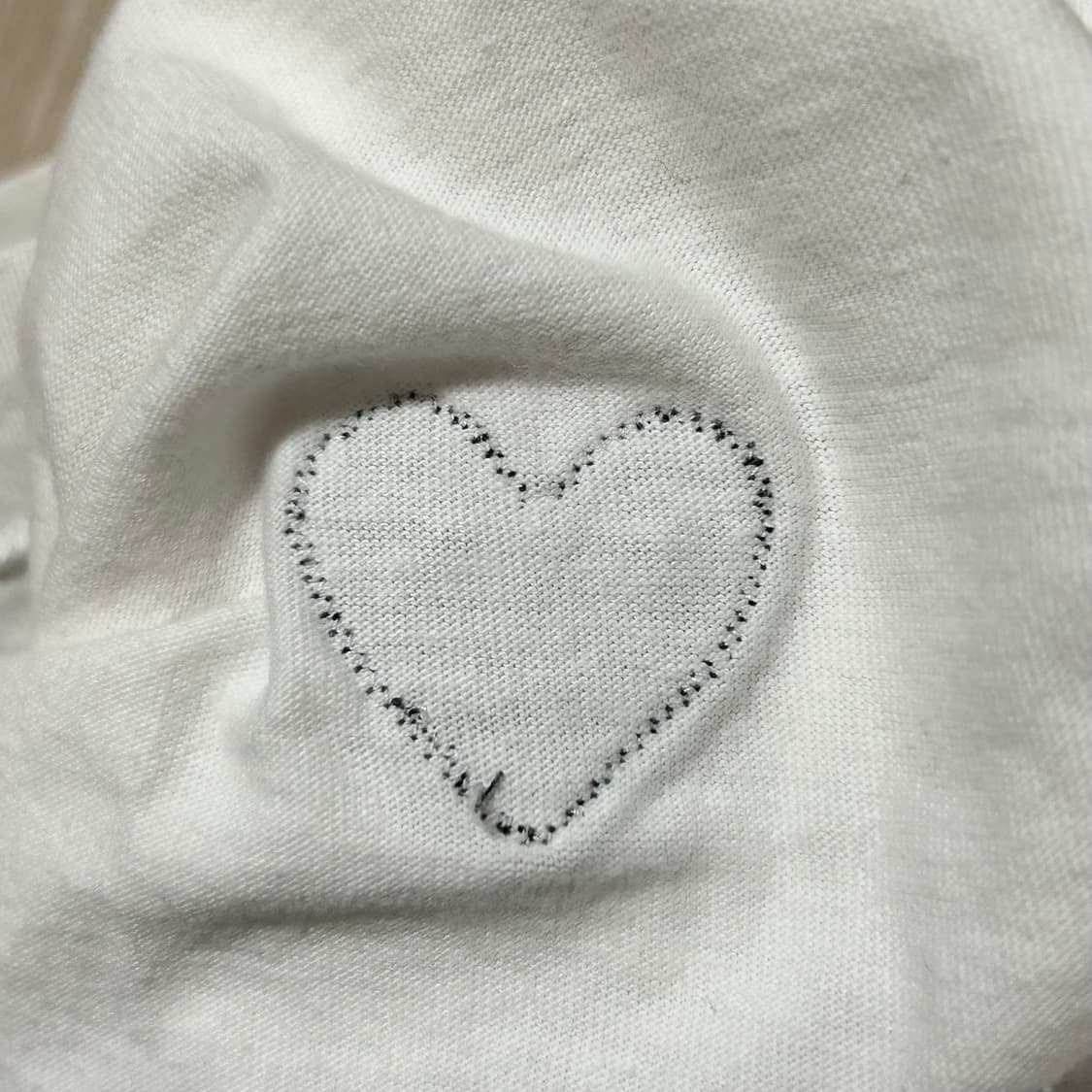 꼼데가르송 우먼스 화이트 반팔(M) 상품이미지4