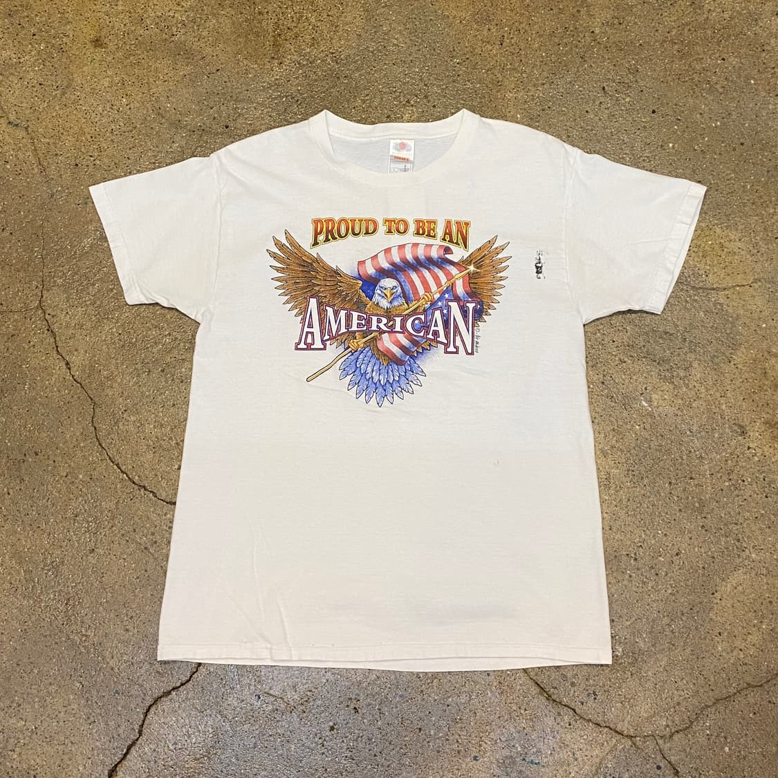 미국 빈티지 프루트오브더룸 아메리칸 독수리 반팔티 상품이미지1