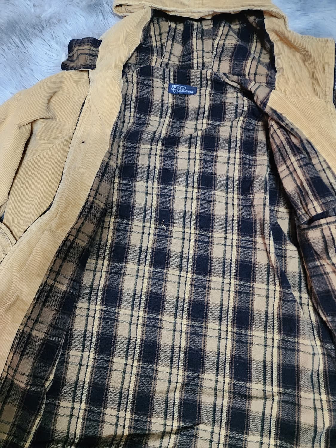 폴로 랄프로렌 코듀로이 후드 자켓 베이지 상품이미지3