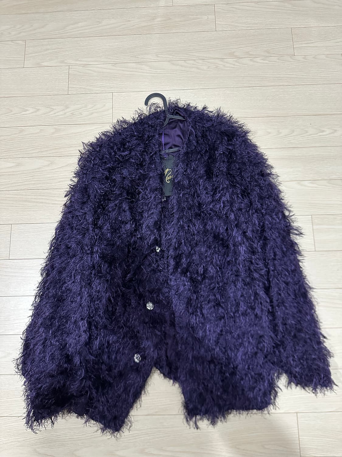 니들스 스냅 가디건 퍼플 라지 상품이미지1