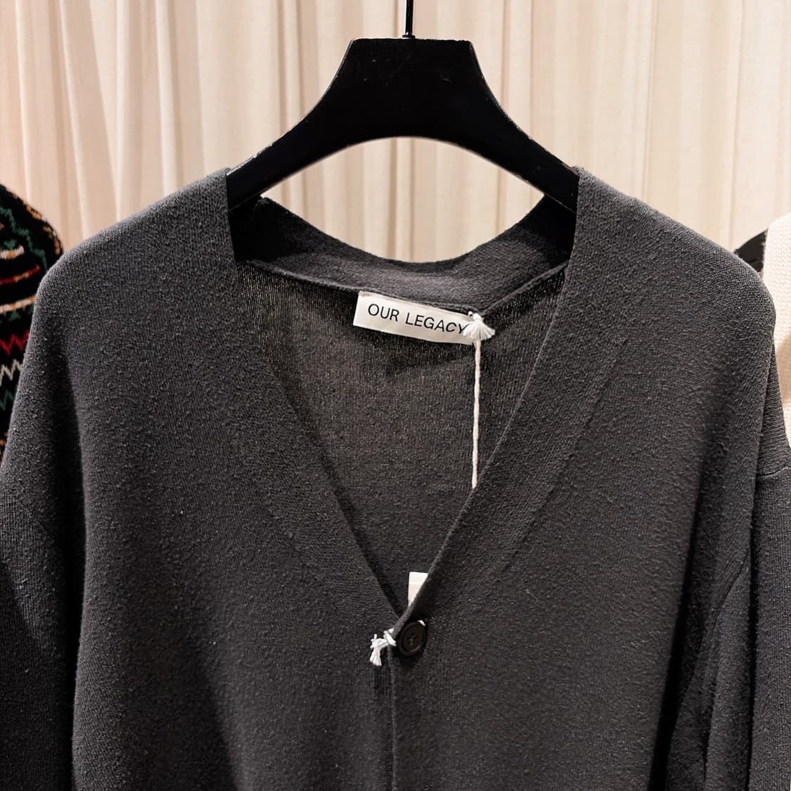 (정품/새상품) 아워레가시 남성 해비터블 실크 니트 가디건 상품이미지2