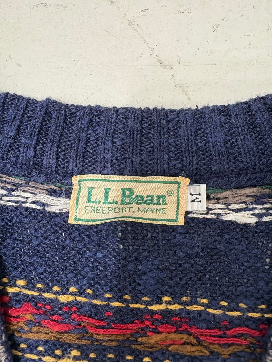 80’s LL Bean Fair isle knit  Vest. 상품이미지3